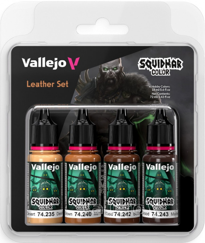 Vallejo: 74309 - Squidmar Color - Leather Set
